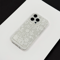 Clear Phone Case - White Lace