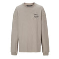 F2CE Men's Heavyweight Waffle Knit Skeleton Graphic Sweatshirt, Oversized Crewneck Long Sleeve Streetwear Top