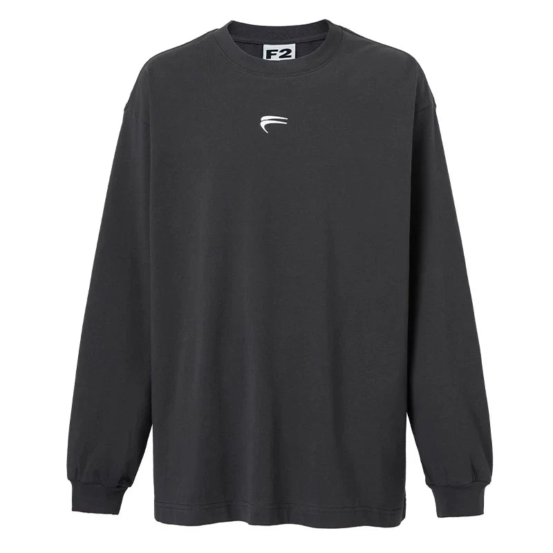 F2CE autumn and winter long sleeved multi-color trendy basic print loose casual couple pure cotton inner layer men's T-shirt base shirt