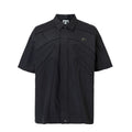 F2CE loose silhouette dark skeleton three-dimensional shirt high street trendy American metal logo functional short sleeved men