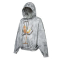 F2CE trendy loose wide loop cotton dirty dye printed dark hooded sweatshirt for men and women couple hoodie