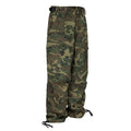 F2CE vintage wide leg loose cleanfit casual straight leg pleated paratrooper pants trendy green camouflage pocket work pants