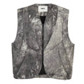 F2CE trendy functional splashed ink printed cotton jacket, vest, winter thick and warm, Vibe loose couple vest jacket