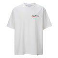 F2CE basic color slogan print couple short sleeved heavy loose cleanfit simple versatile T-shirt for men and women