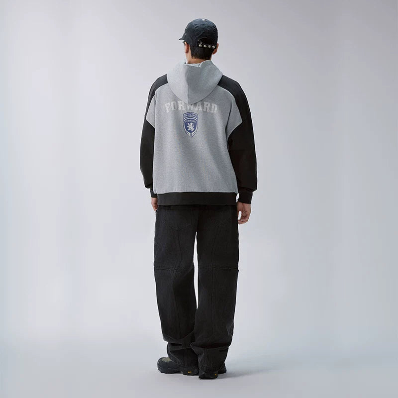 F2CE High Street Trendy American Casual Pants Used Jeans with Multiple Pockets Loose and Loose Straight Tube Workwear Pants
