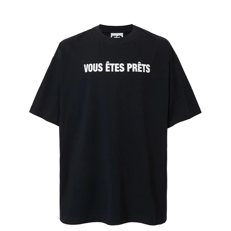 F2CE summer basic slogan letter print couple short sleeved sunscreen quick drying cleanfit simple T-shirt for men and women
