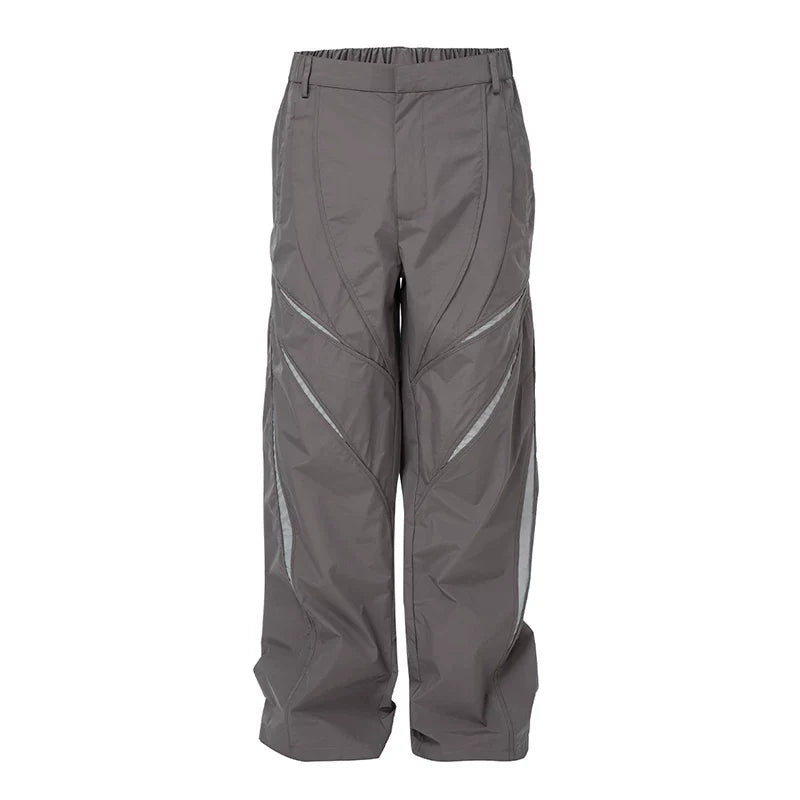 F2CE functional workwear pants with spliced hollow out casual pants, loose men's American trend, Vibe style high street pants, spring and summer