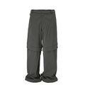 F2CE split splicing functional workwear casual pants autumn and winter loose wide leg American trend Vibe style high street pants