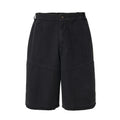 F2CE trendy shorts, washed and worn, loose silhouette, straight tube, rough edge, high street, Vibe black, versatile summer casual pants for men