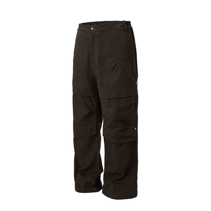 F2CE segmentation deconstruction functional workwear casual pants autumn and winter loose wide leg American trend Vibe style high street pants