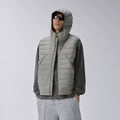 F2CE American trend 90 white duck down hooded pork ribs lightweight outdoor down vest men's couple top jacket