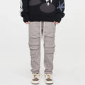 F2CE multi pocket sweatpants with sports function, loose drawstring work pants, high street pants, Vibe casual pants